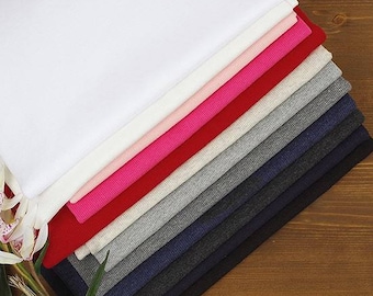 2x1 Ribbing and Binding Strickstoff, von Half Yard - Wählen Sie aus 12 Farben - 102532 97373-1