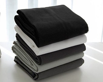 Washing Cotton Fabric, 57" Wide - White, Light Gray, Dark Gray, Charcoal or Black - By the Yard 39520-1