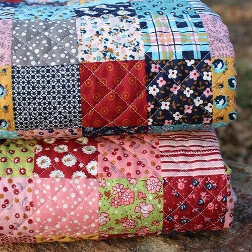 Quilted Cotton Fabric BH Hexagon by the Yard 44 Etsy