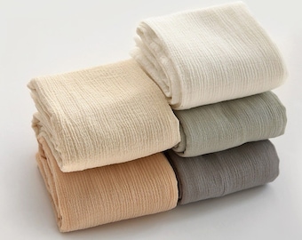 Wrinkled Cotton Gauze - In Five Colors - 56" Wide - By the Yard /53654