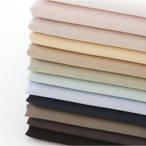 Tecido de algodão Gabardine Air Twill, tecido de gabardine leve - 147 cm de largura - em 12 cores - tecido por metro