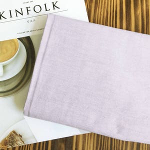 Pre-washed Solid Vintage Cotton Fabric - Lavender - By the Yard 100078