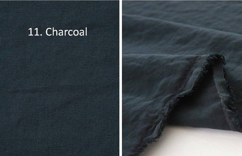 Förtvättat massivt linne-tenceltyg, 137 cm brett, 12 färger, koreanskt kvalitetstyg, måttbeställt bild 13