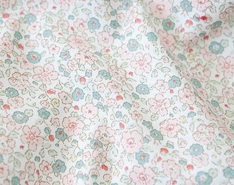 Flowers Cotton Fabric, Floral Fabric, Spring Flower Fabric - Pink - By the Yard 84567-1