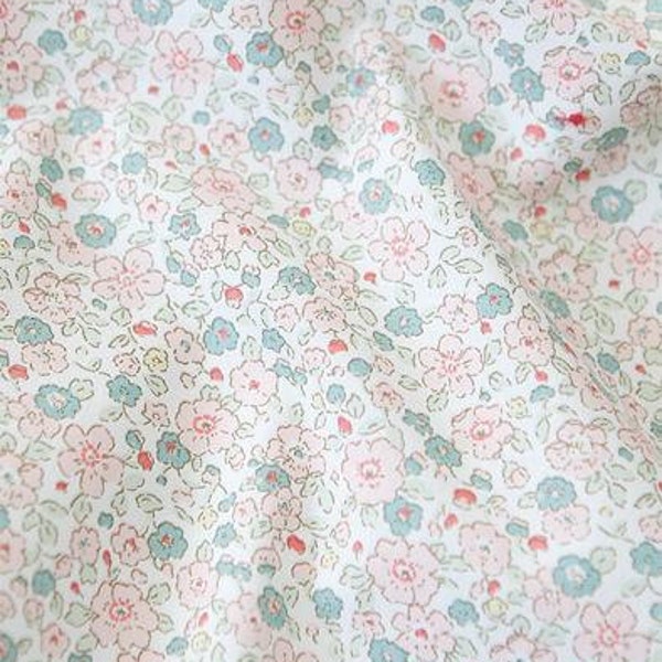 Pre-Cut Satin Floral Print Fabric By Yard | Ready To Ship | Sage Posey