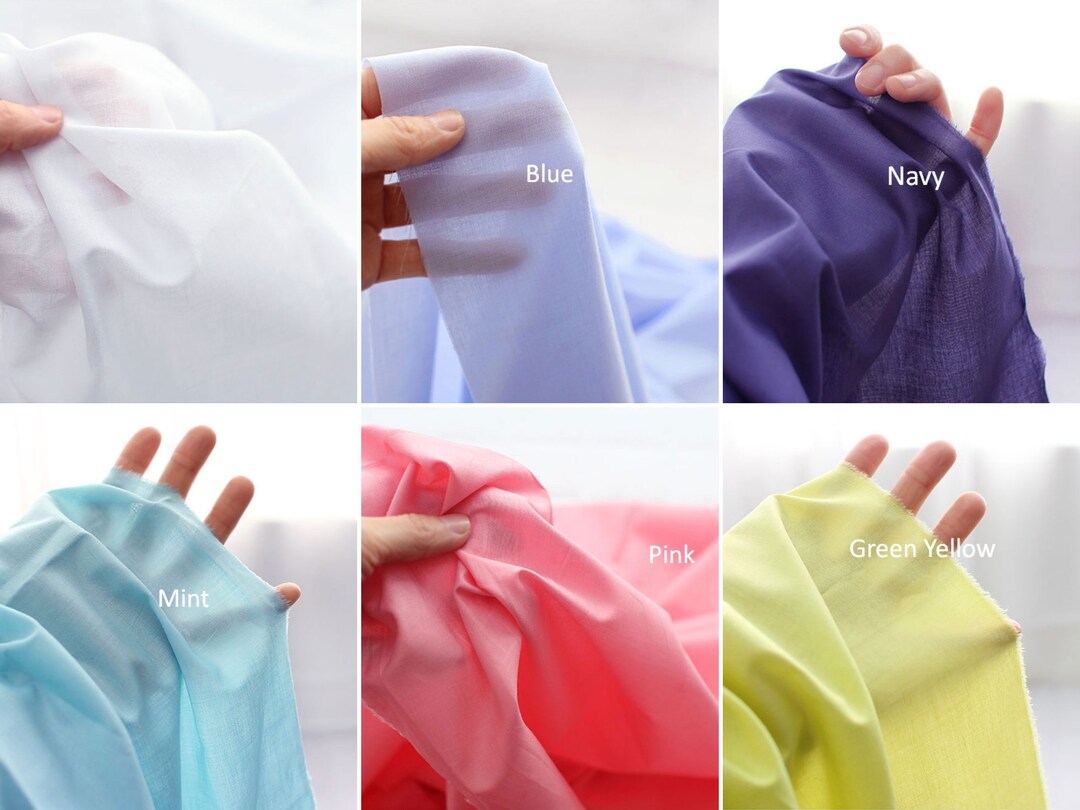 Semisheer Cotton Fabric Lightweight and Thin Asa Fabric Etsy