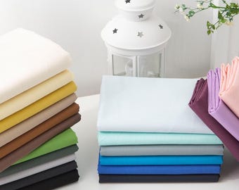 Halvtransparent bomullstyg - Lätt och tunt, 56 g/m² - 54" brett - Enfärgade - Koreanskt kvalitetstyg, måttbeställt