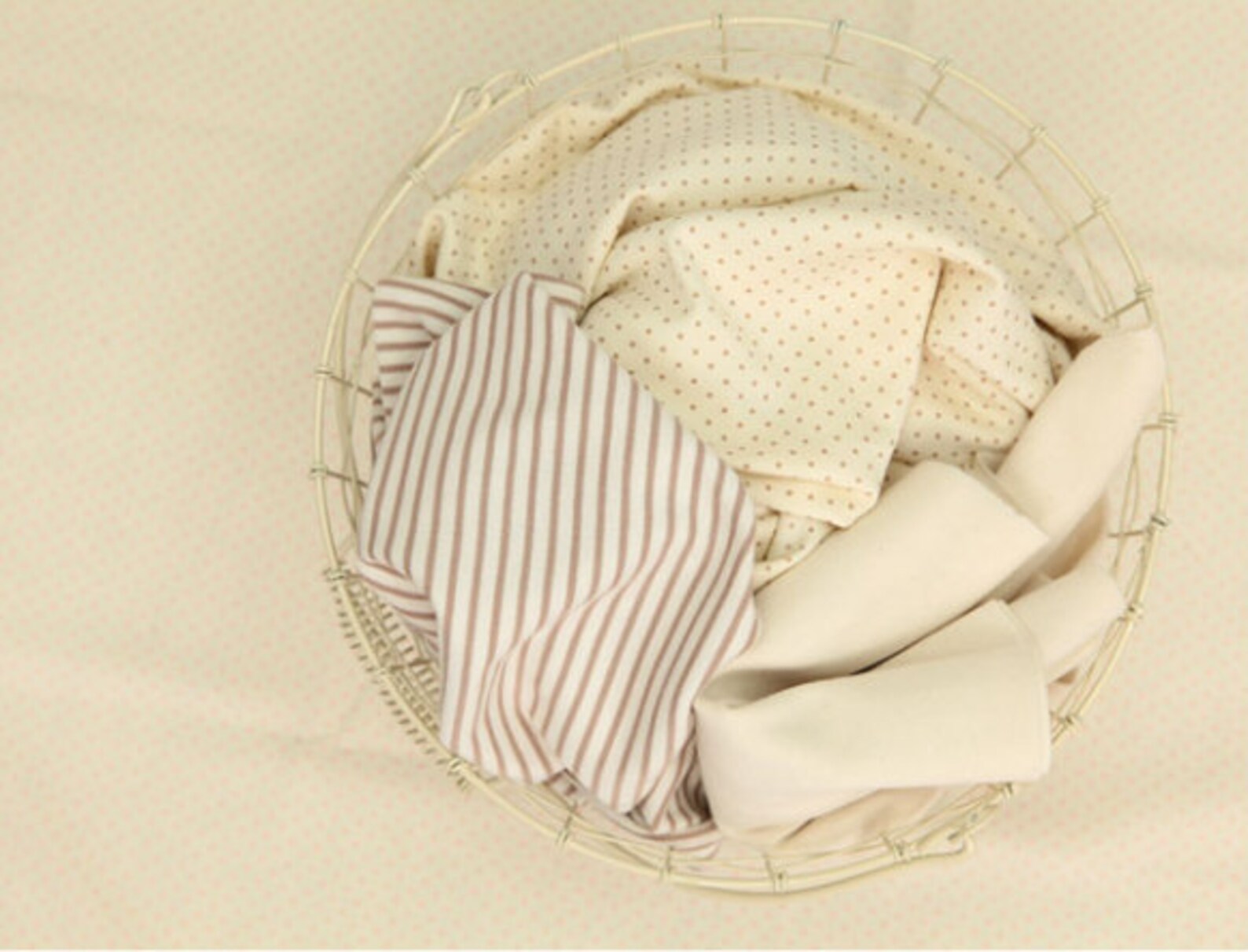 Babyhug Interlock Cotton Knit Heart & Polka Dot Printed Caps Pack Of 2 - Dark Pink & Yellow