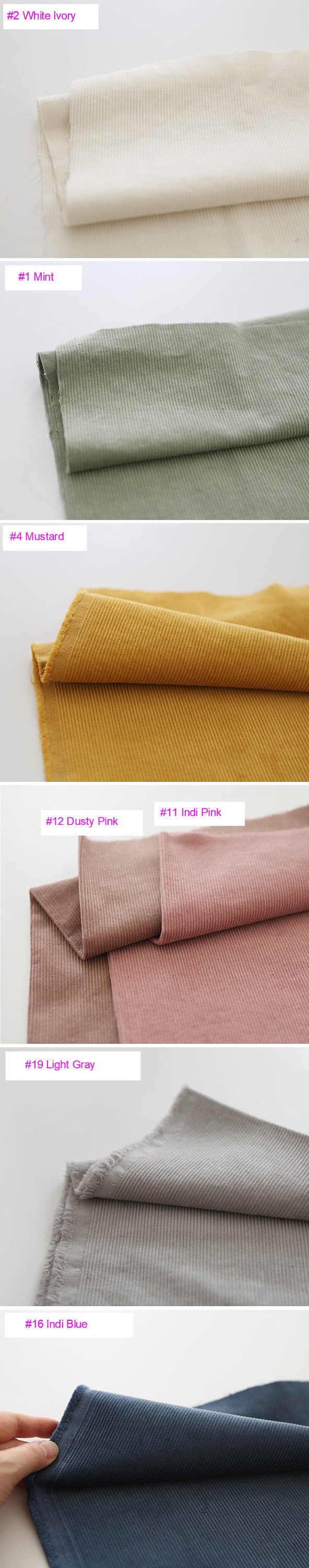 【BAON】23FW★ [BAONHAUS] Camon Bijo Washing Corduroy L SK 11 Wale Cotton Corduroy, Bio-washing, Korean Fabric