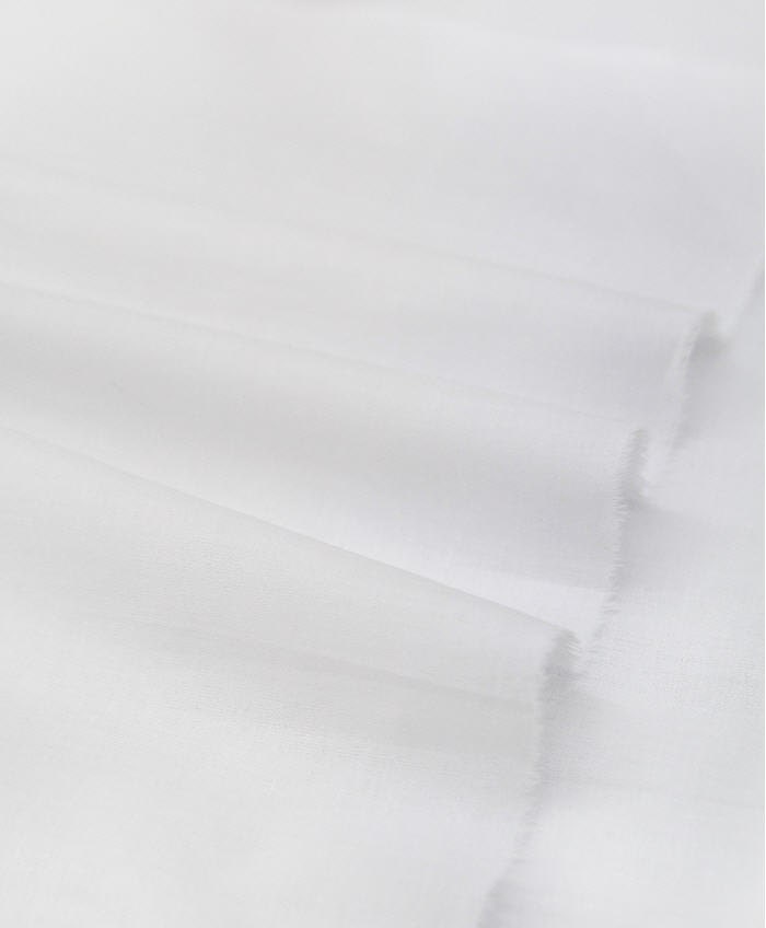 Semi-sheer Cotton Lightweight and Thin - White - by the Yard