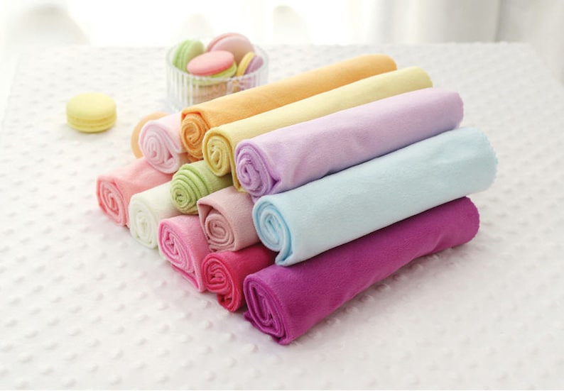 Smooth Minky Fabric Choose From 13 Solid Colors by the Etsy UK