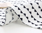 Black and White Mini Triangles Cotton Fabric - By the Yard - Geometric By the Yard 42683