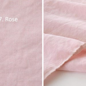 Förtvättat massivt linne-tenceltyg, 137 cm brett, 12 färger, koreanskt kvalitetstyg, måttbeställt bild 9