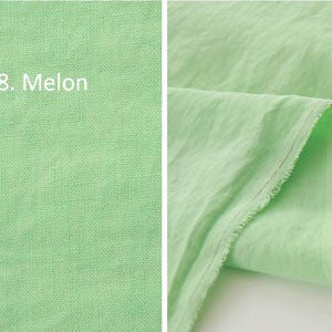Förtvättat massivt linne-tenceltyg, 137 cm brett, 12 färger, koreanskt kvalitetstyg, måttbeställt bild 10