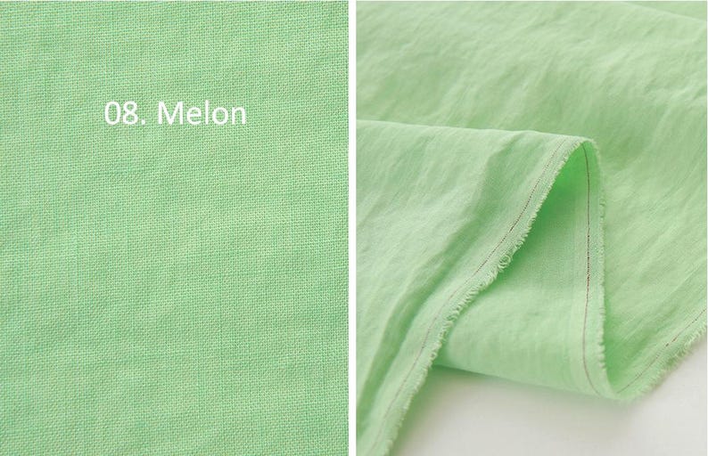 Förtvättat massivt linne-tenceltyg, 137 cm brett, 12 färger, koreanskt kvalitetstyg, måttbeställt bild 10