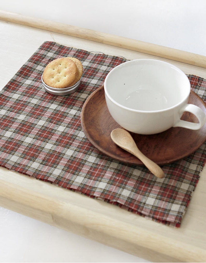 Brushed Yarn Dyed Cotton Fabric Plaid By the Yard 46759 Etsy