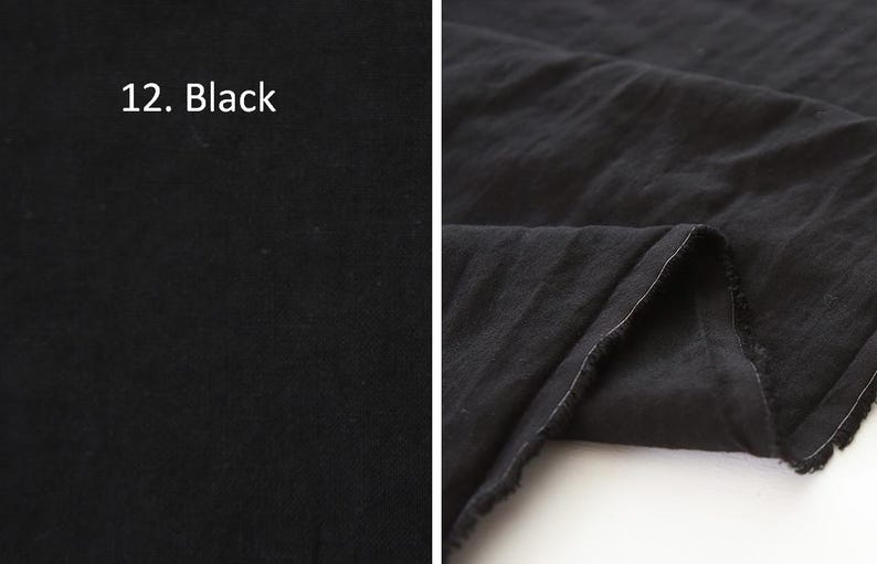 Förtvättat massivt linne-tenceltyg, 137 cm brett, 12 färger, koreanskt kvalitetstyg, måttbeställt bild 14