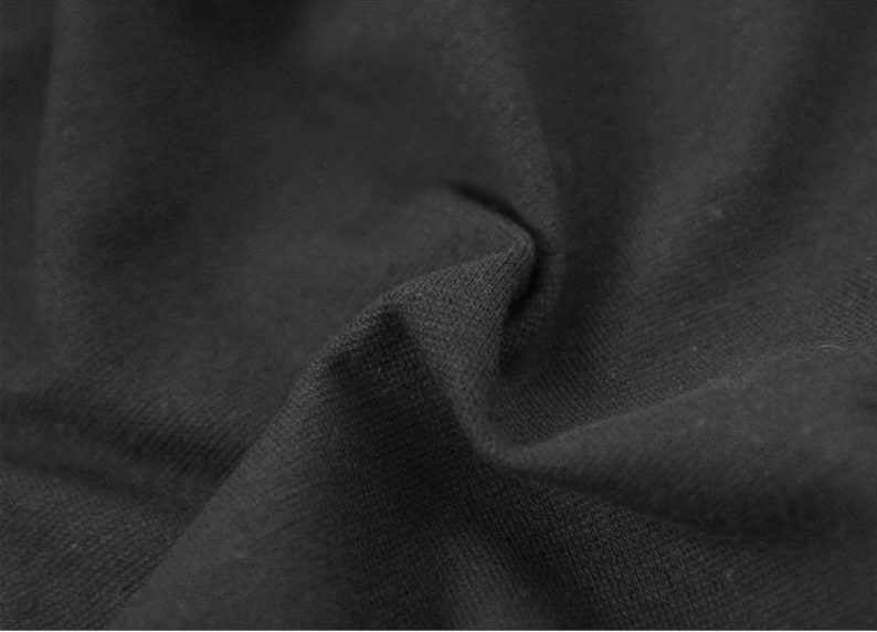 Black 1x1 Ribbing and Binding Knit Fabric by Half Yard 77057 - Etsy