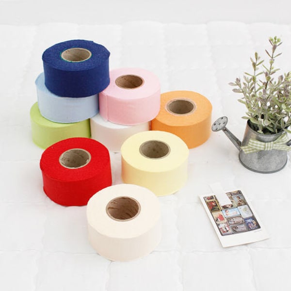 Coton Tricot Bias Tape en 9 couleurs 3.5 ~ 4 cm De large (1.4 ~ 1.6 pouces) - By the Roll (10 yards) - 0421-2