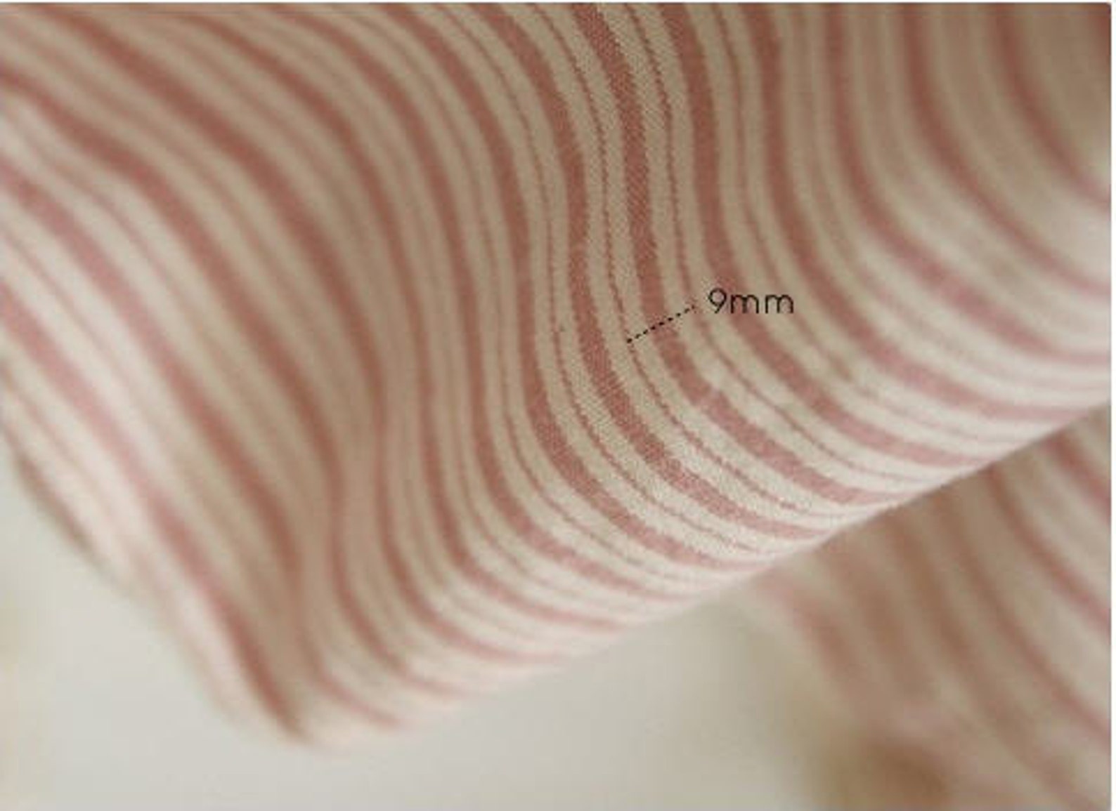 Prewashed Cotton Yarn Dyed Plaid or Stripes Pink by the Etsy