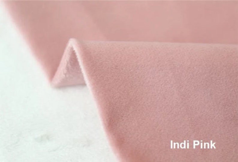 1 mm Smooth Cuddle Minky Fabric, Plush Fabric, Solid Minky Fabric, Choose from 31 Colors, Microfiber, Fabric By the Yard / 22857 image 8