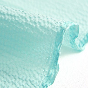 Cotton Seersucker, Korean Fabric - Mint - 49" Wide - By the Yard /76409