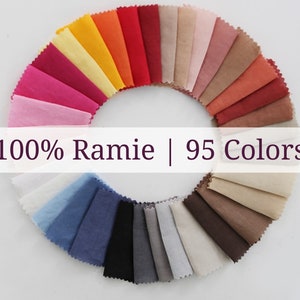 100% Ramie, reines Ramie, leinenähnlicher Stoff, 95 Solid-Farben, 57 "breites, Enzym gewaschen, Bio gewaschen, Qualität koreanische Gewebe Masse Lager."