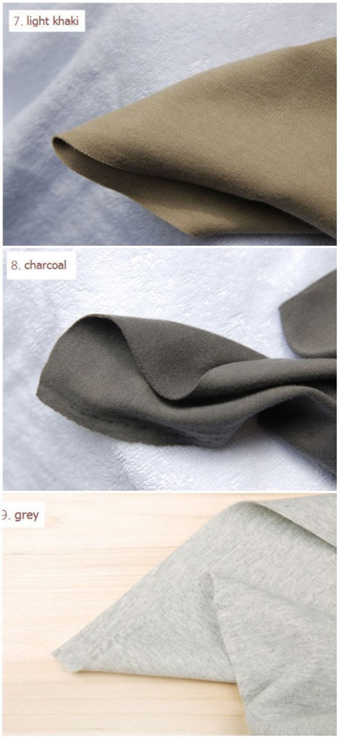 Cotton Interlock Knit in 16 Solid Colors Fabric Quality Etsy