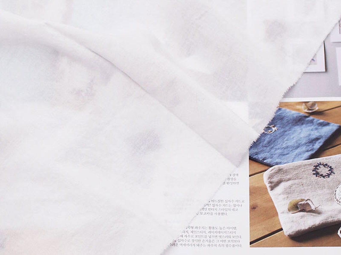 Semisheer Cotton Fabric off White Cotton Lightweight and Etsy