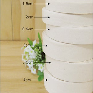 1 Roll of 2.5 cm (1&quot;) Wide Blank Cotton Label to Make Your Own 81589 / 22059