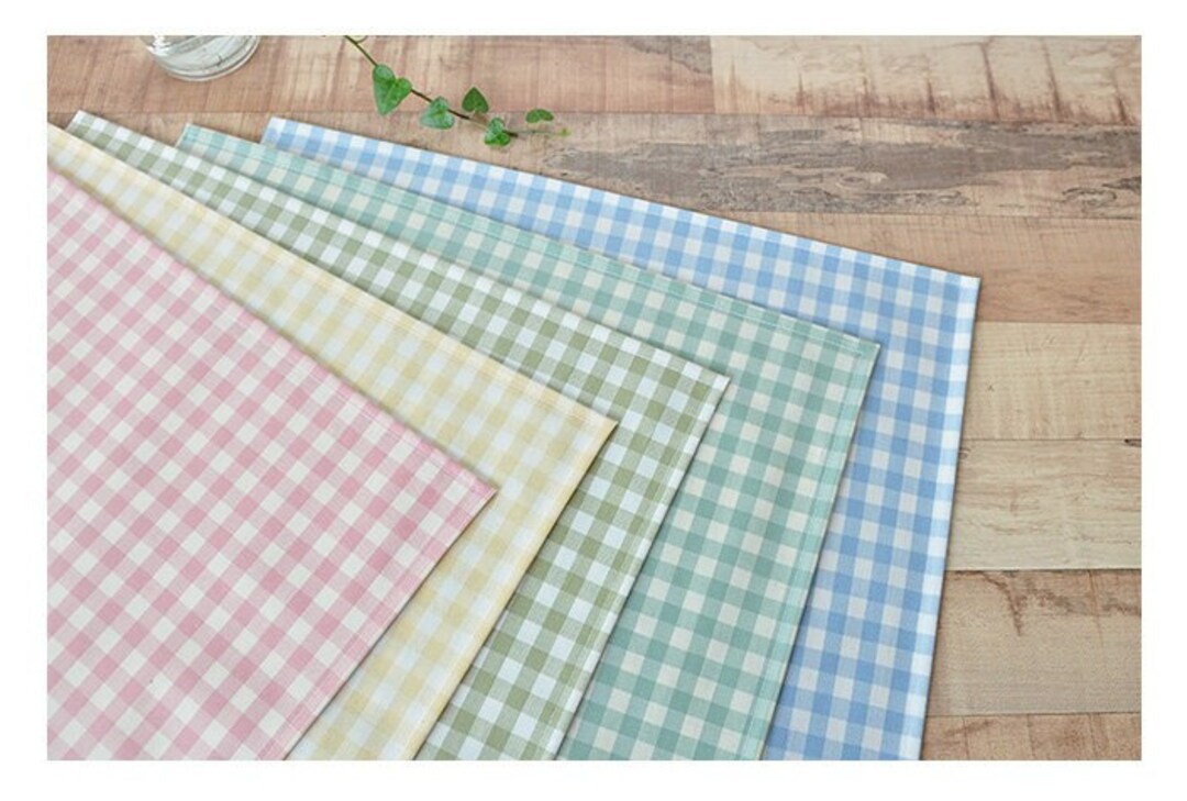 Soft Laminated Quality Korean Cotton Fabric Simple 1 Cm Etsy
