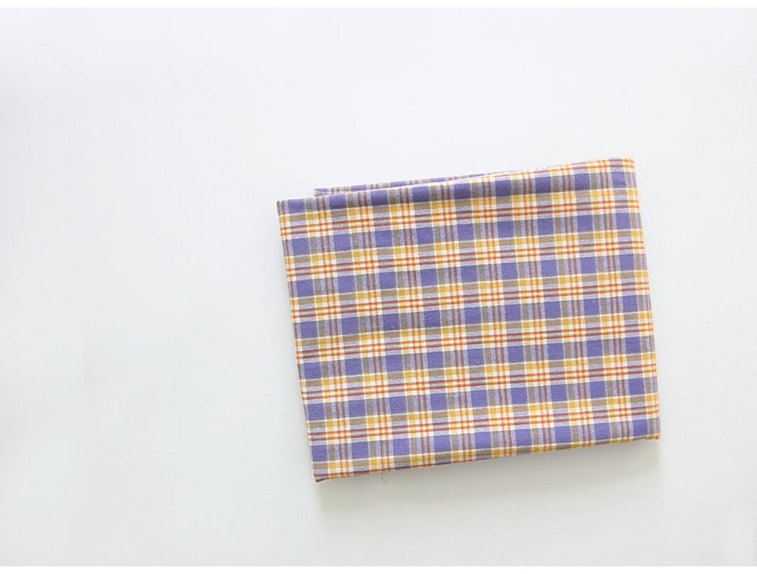 Plaids Cotton Fabric Yarn Dyed Cotton Fabric Washing Cotton Etsy
