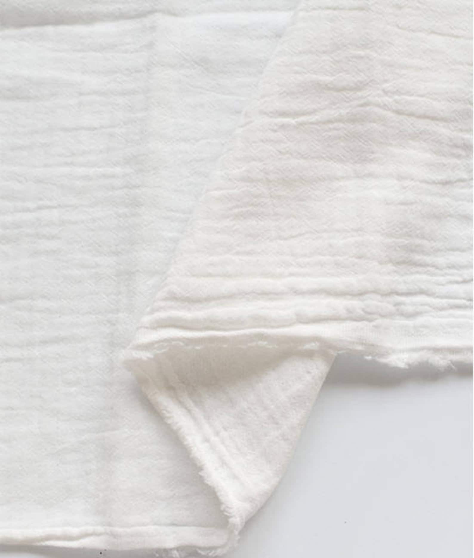 White Wrinkled Cotton Gauze Double Gauze White Gauze Etsy