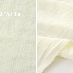 Förtvättat massivt linne-tenceltyg, 137 cm brett, 12 färger, koreanskt kvalitetstyg, måttbeställt bild 5