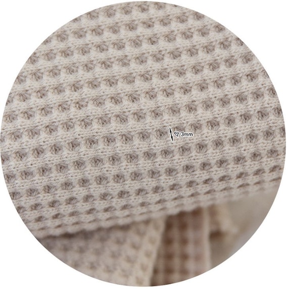 Waffle Fabric Cotton Blend, Solid Colors, Solids Waffle Stretch