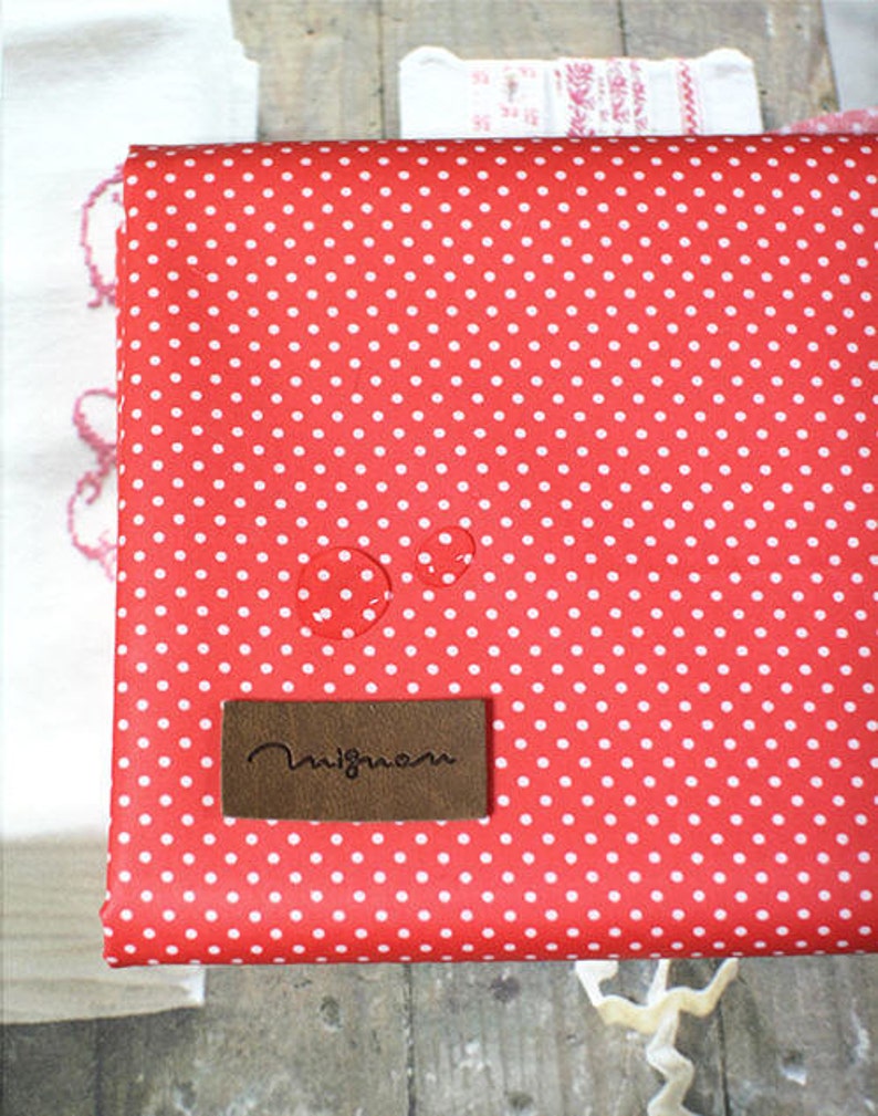 Mezcla de algodón laminado de 2 mm, serie Tiny Dot en rojo 46214 imagen 2