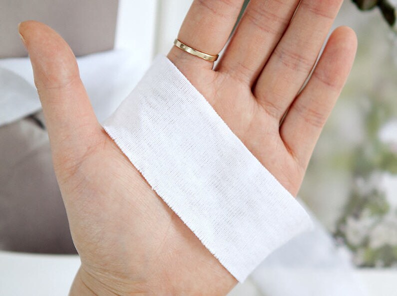 White Cotton Knit Bias Tape By the Roll 35 yards 91453 Etsy