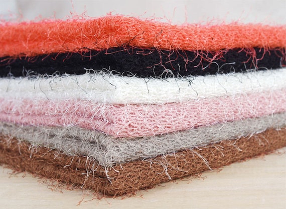 Polyester Hairy Sweater Knit Fabric Choose From 6 Colors 52 Wide