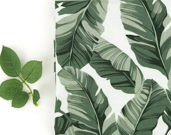 Dark Green Leaves Cotton Fabric - By the Yard 101162