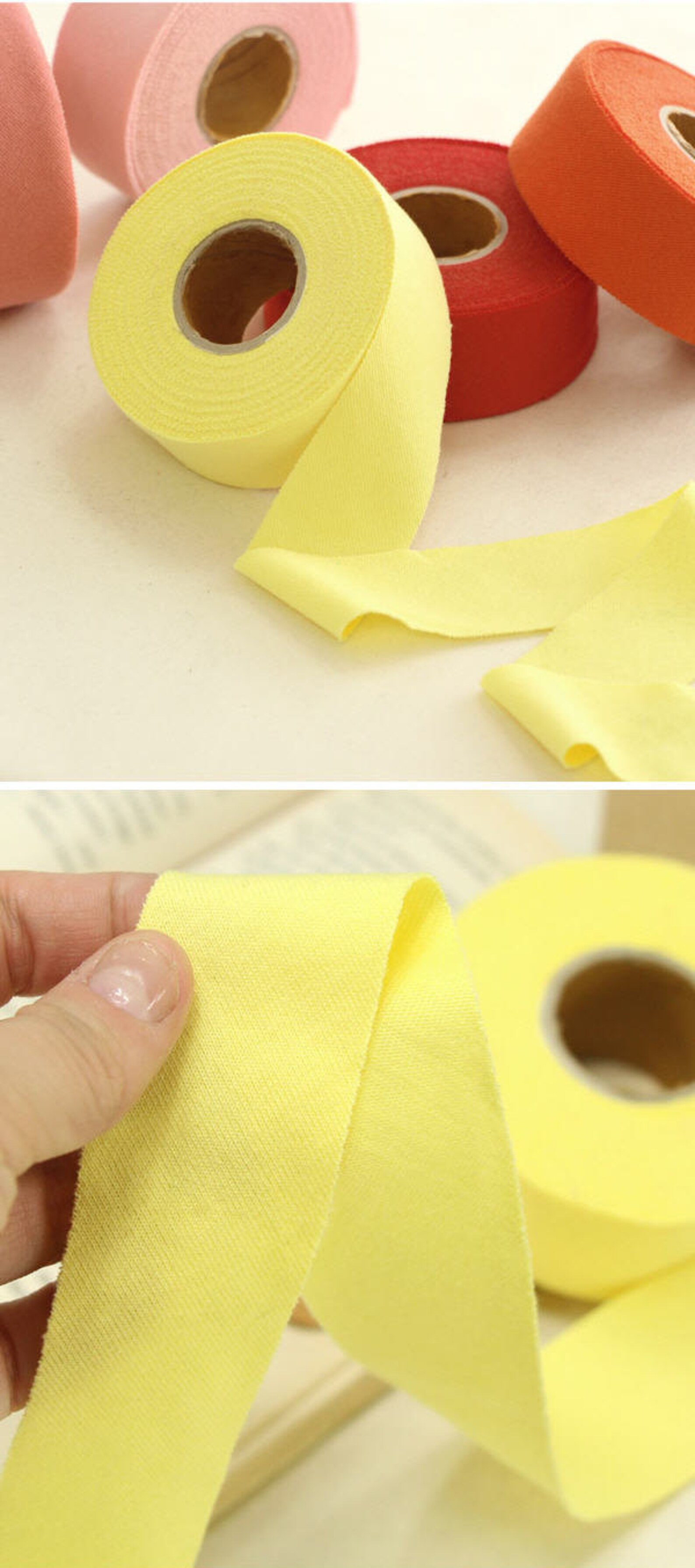 Cotton Knit Bias Tape Choose From 15 Colors 3.4 cm Wide Etsy