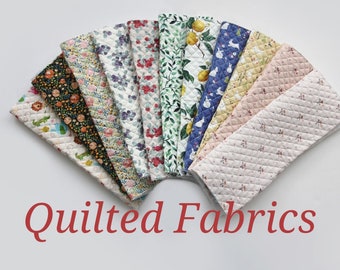 Quilted Cotton Fabrics, 11 Patterns, Quality Korean Fabric - By the Yard /56335