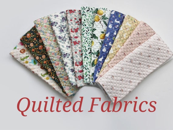 Quilted Cotton Fabrics, 11 Patterns, Quality Korean Fabric by the