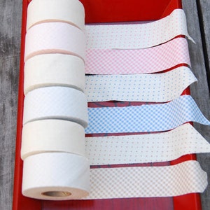 Biologisch katoen Jersey Knit Bias Tape in 6 kleuren 3,8 cm breed (1,5 inch) /38754
