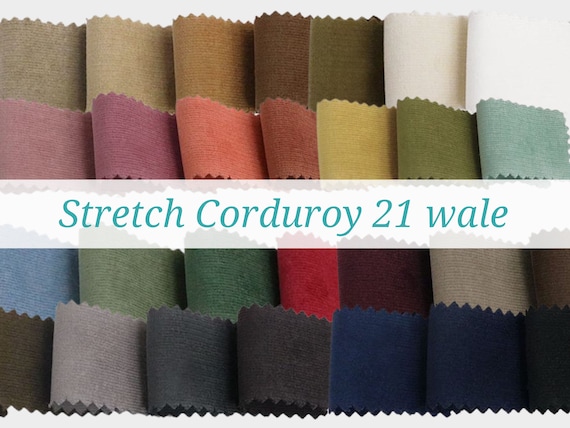 Stretch Corduroy - 21 Wale - Plum Stretch Corduroy - 21 Wale - Plum