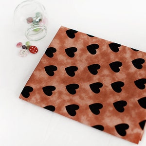 Choco Heart Oxford Cotton - cortado a medida (44 x 36") 51691