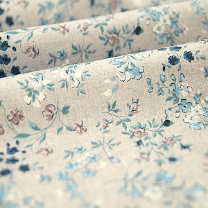 Flower Cotton Fabric, Quality Korean Fabric - By the Yard /71995