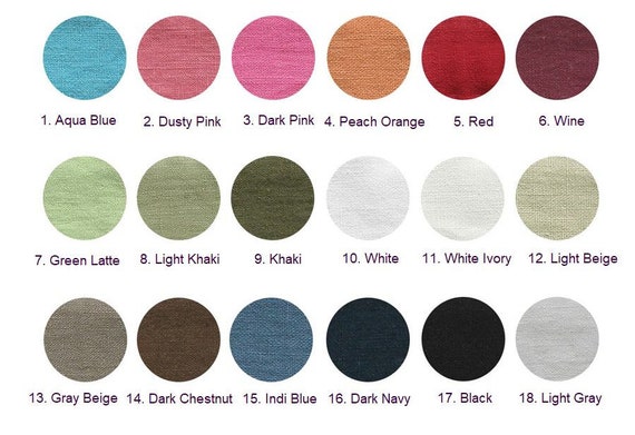 100% Linen, Pure Linen, 67 Solid Colors, 54
