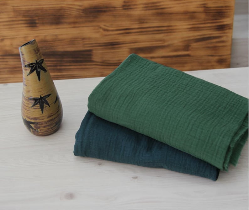 Wrinkled Cotton Gauze Crinkle Gauze Double Gauze Yoryu Etsy