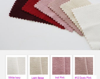 11 Wale Cotton Corduroy, Bio-washing, Korean Fabric
