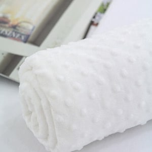 Minky Dimple Dot - Weiß - Bulk Stock 43048 Melody Series